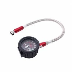 BIKESERVICE Tyre Pressure Dial Gauge Suits Motorbike BS80086
