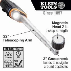 KLEIN Telescoping Magnetic LED Light & Pickup Tool A-56027 -Macnaught shop unnamed file 362