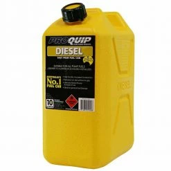 Pro Quip PROQUIP 10L Plastic Fast Pour Fuel Can - Diesel Yellow 1009