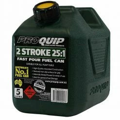 Pro Quip PROQUIP 5L Plastic Fast Pour Fuel Can - 2 Stroke 25:1 Dark Green 0902